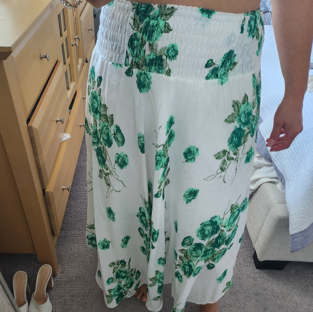 100% Cotton Maxi Azymetrical Skirt